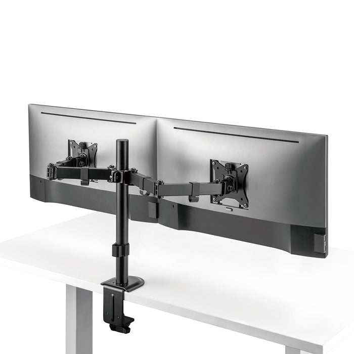 Starburst SB-MA-AMA024 Dual Monitor Desk Mount, Heavy Duty, Fully Adjustable, For 2 LED/LCD Screens Up To 27"