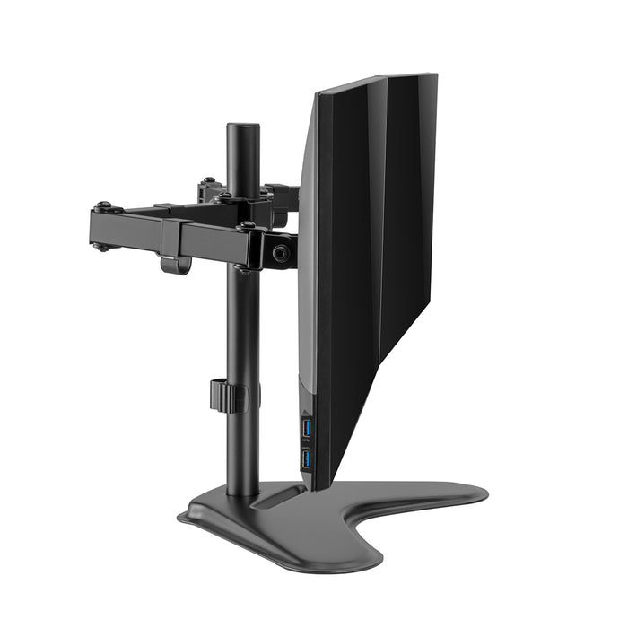 Starburst SB-MA-AMS024 Dual Monitor Desk Mount, Free Standing, Heavy Duty, Fully Adjustable, For 2 LED/LCD Screens Up To 27"